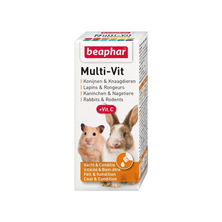BEAPHAR MULTI-VIT SIROP ROZATOARE+IEPURI 20ML/16100 (6buc/bax) (Farmacie - Rozatoare)