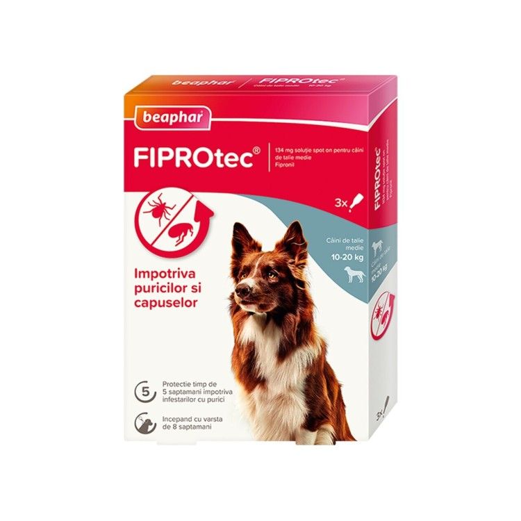 BEAPHAR FIPROTEC PIP AP DOG M 10-20KG 3x1.34ML/CUT/15507 (6buc/bax)