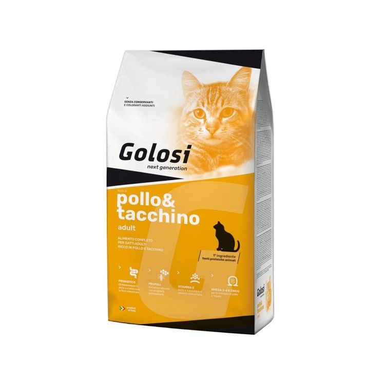 Hrana uscata premium pisici, Golosi Pui & Curcan, 20 kg (Hrana Uscata - Pisici)