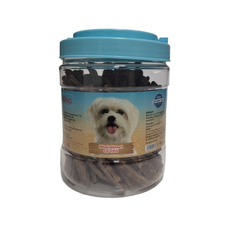 BIODOG SNACK MINI-FILEURI CU VITA 500GR/MA-04S (Delicii - Caini)