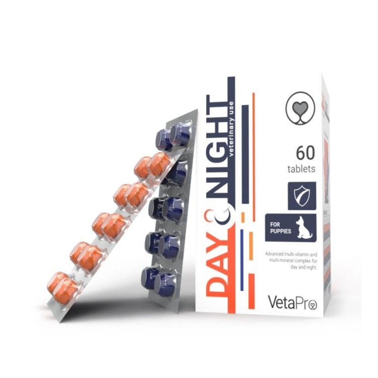 Vetapro Day & Night Complex, Vitamine Catelusi, 60 tablete
