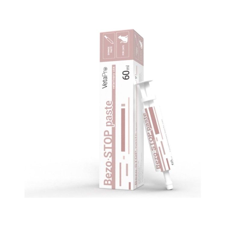 Vetapro Bezo-stop Paste, Seringa Suport Gastrointestinal Pisici, 60 ml