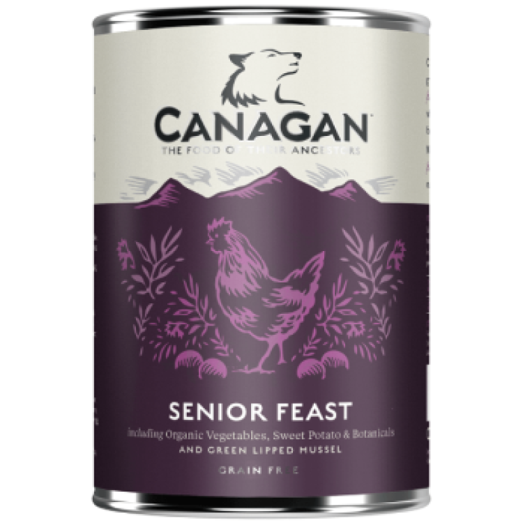 Canagan Dog Grain Free Senior Feast, 400 g (Hrana Umeda - Caini)