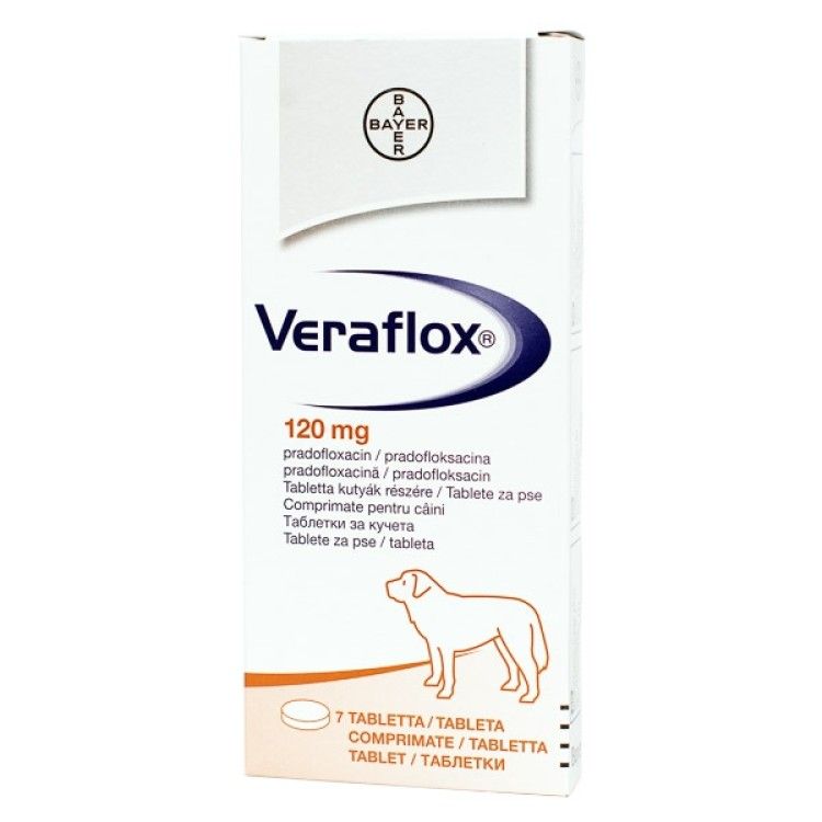 Veraflox flavored tablete 120 mg 1x7