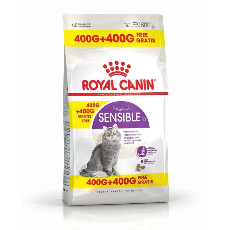 Royal Canin Feline Sensible 400 g + 400 g CADOU