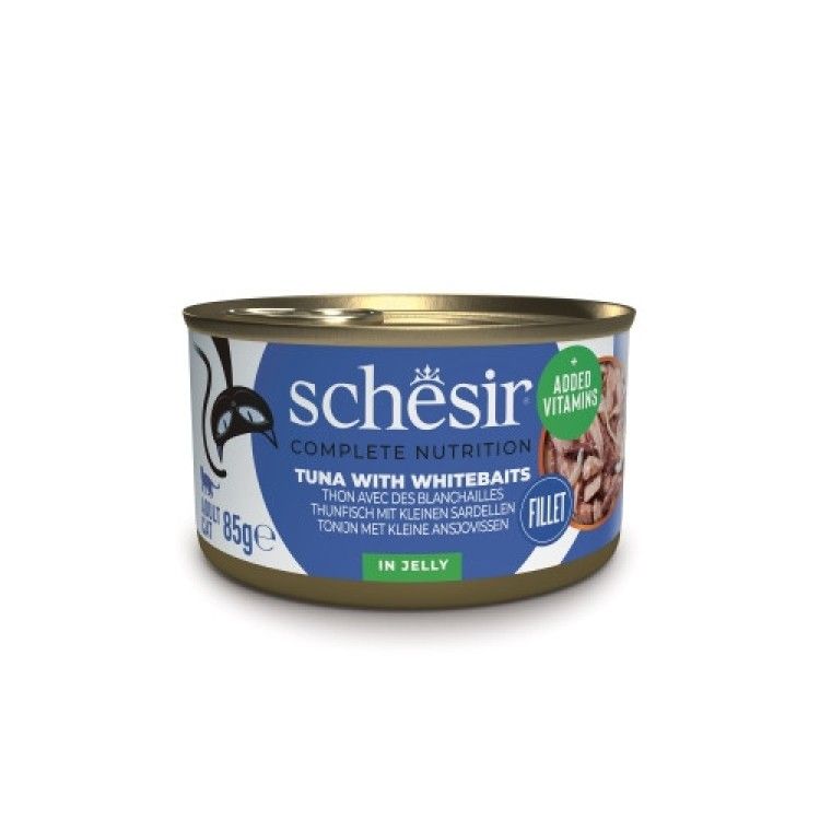 Hrana umeda pisici, Schesir, Ton si Ansoa in Jeleu, 85 g (Hrana Umeda - Pisici)