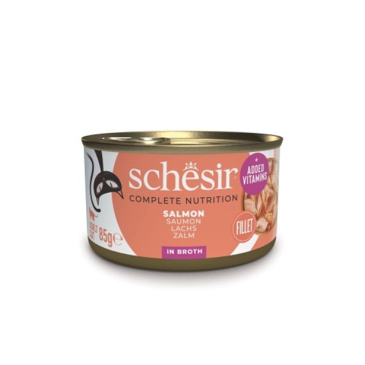Hrana umeda pisici, Schesir, Somon in Supa, 85 g (Hrana Umeda - Pisici)