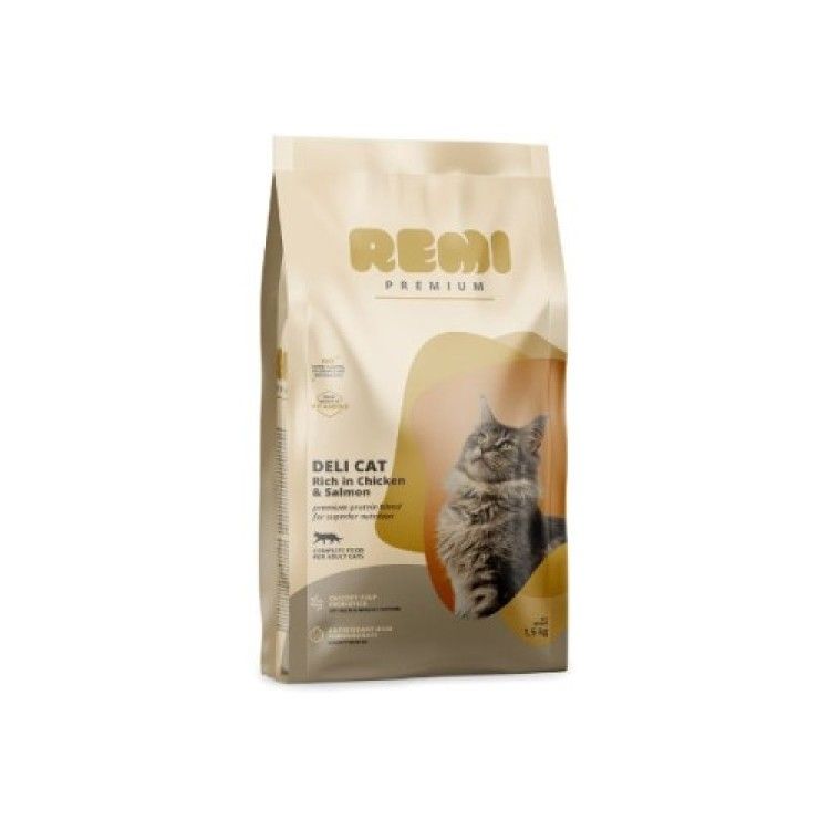 Hrana Uscata Pisici, Remi Premium Adult Deli Cat cu Pui, 8 kg (Hrana Uscata - Pisici)