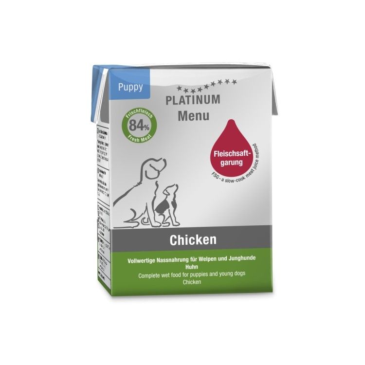 Hrana umeda caini, PLATINUM Dog Junior cu Pui, 185 g (Hrana Umeda - Caini)