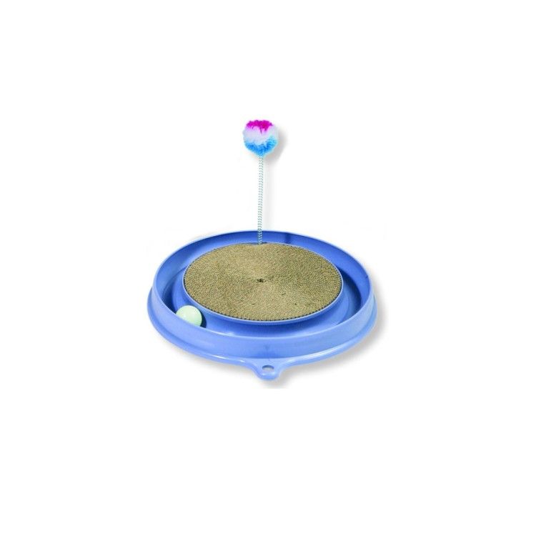 Hagen Jucarie pisica Play N Scratch albastru- PetMart Pet Shop Online