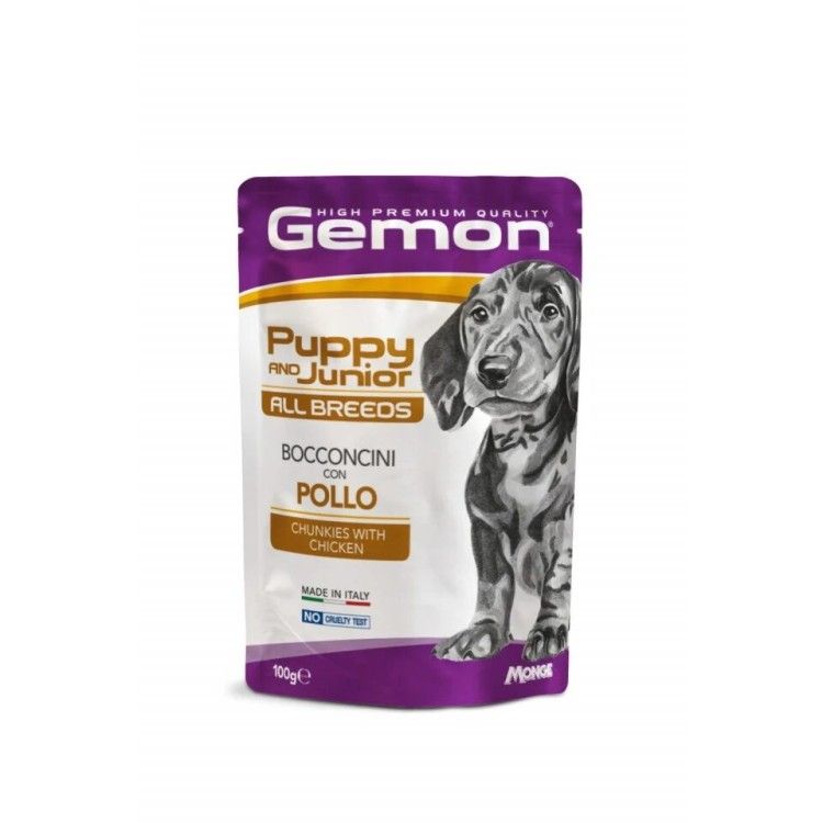 Gemon Chunkies Puppy & Junior All Breeds - Pui - 100g 