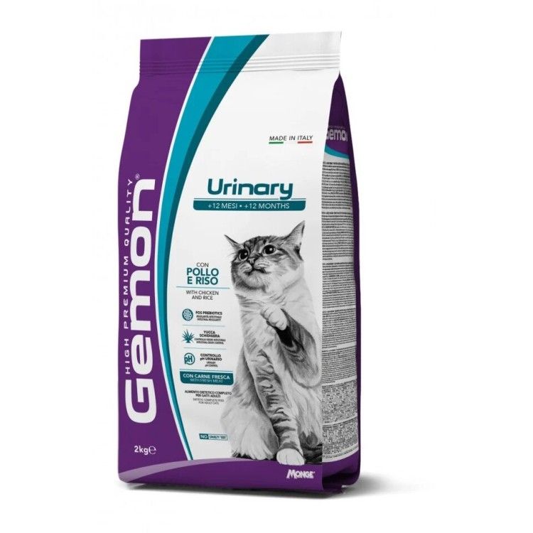 Gemon Urinary Cat - Pui si Orez - 2kg