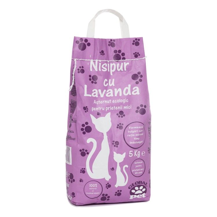 NISIPUR-AST.EC.CU LAVANDA PT.PISICI 5 KG