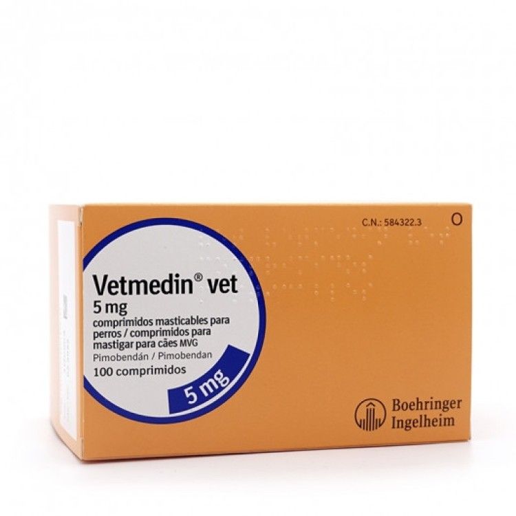 Vetmedin 5 mg, blister 10 comprimate masticabile, caini (PRESCRIPTIE NECESARA)