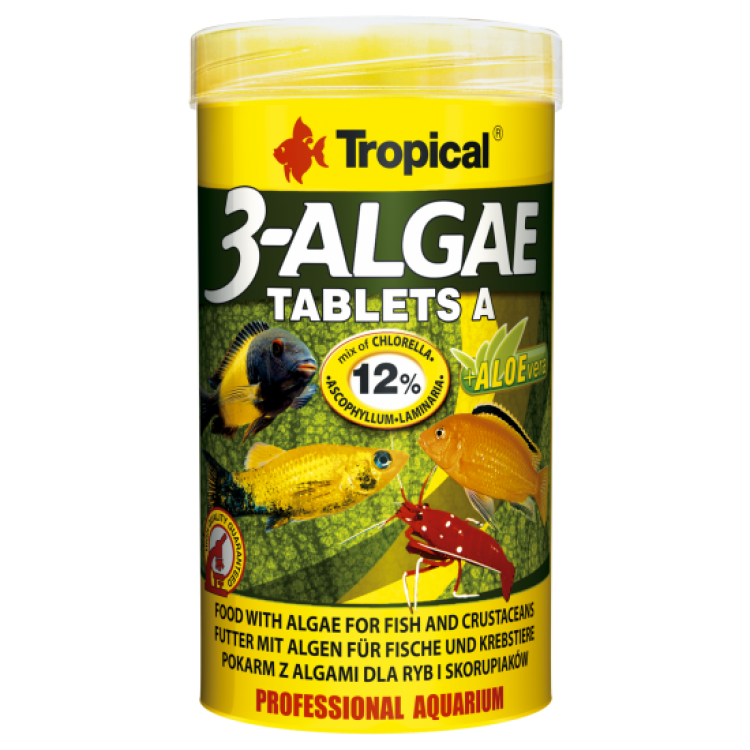 3-ALGAE Tablets A Tropical Fish, 50 ml/ 36 g