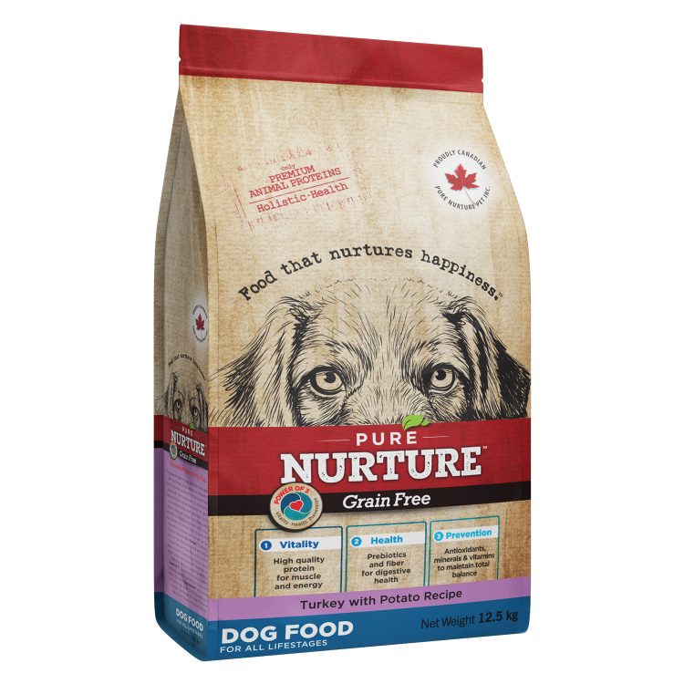 Hrana caini de toate varstele Pure Nurture Grainfree, cu cartofi si curcan, 12.5 kg (Hrana Uscata - Caini)