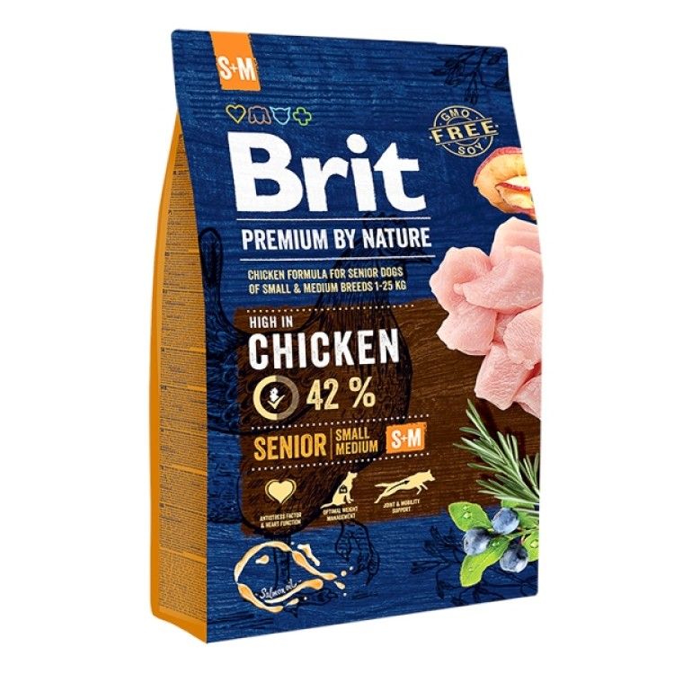 Brit Premium by Nature Senior S plus M, 3 kg - punga