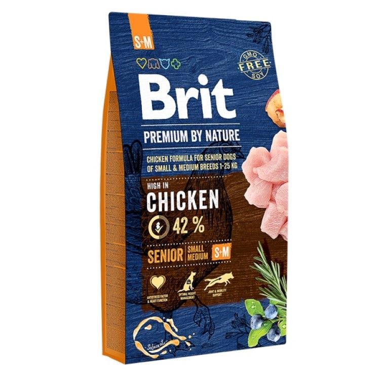 Brit Premium by Nature Senior S plus M, 8 kg - sac