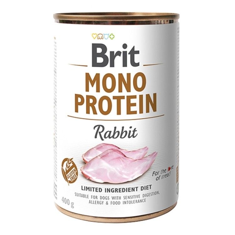 Brit Mono Protein Rabbit, 400 g - conserva