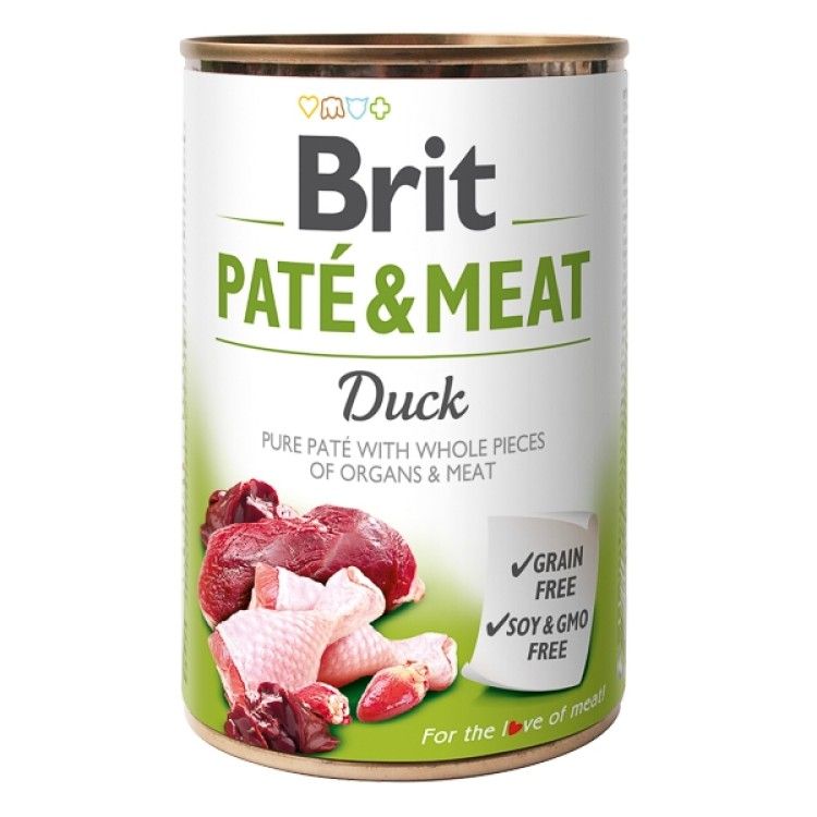Brit Pate & Meat Duck, 400 g - conserva