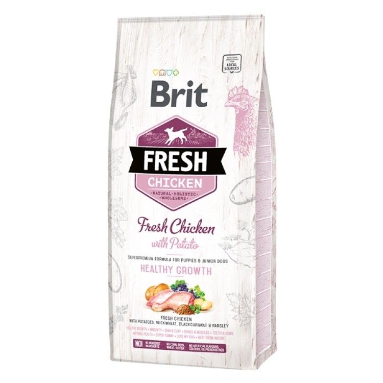 Brit Fresh Chicken and Potato Puppy, 12 kg - sac