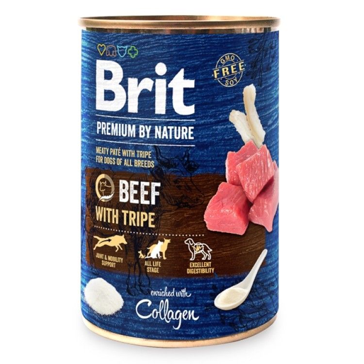 Brit Premium by Nature Beef with Tripes, 400 g - conserva