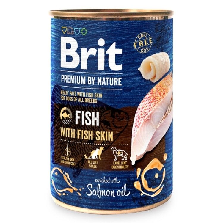 Brit Premium by Nature Fish with Fish Skin, 400 g - conserva