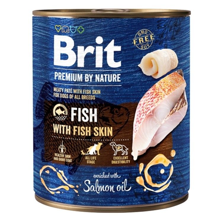 Brit Premium by Nature Fish with Fish Skin, 800 g - conserva