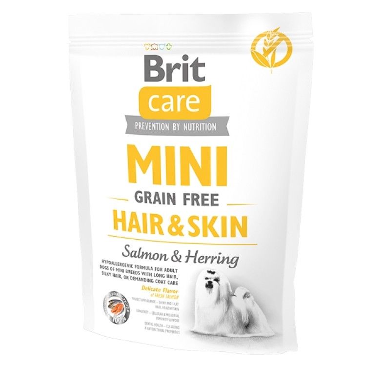 Brit Care Mini Grain Free Hair & Skin, 400 g