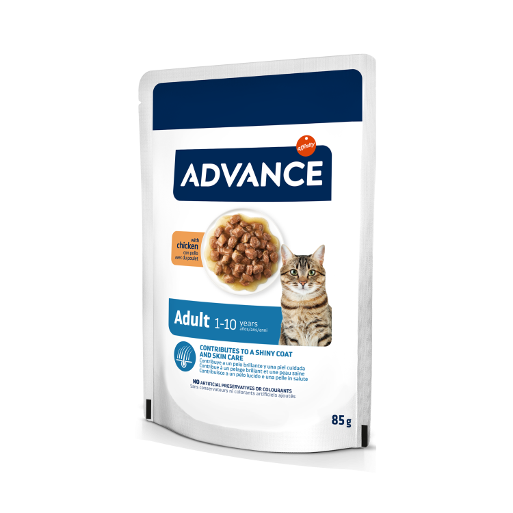 Advance Cat Wet Adult Pui, 85 g (Hrana Umeda - Pisici)