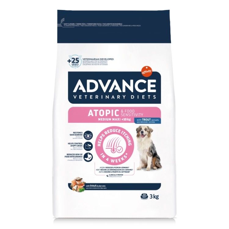 Advance Veterinary Diets Dog Atopic Derma Care Medium - Maxi, 3 kg