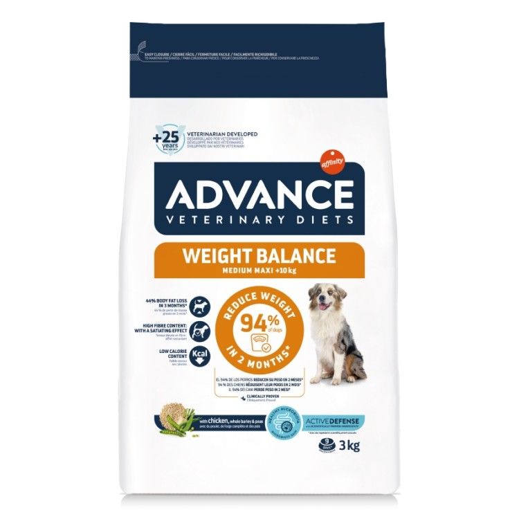 Advance Veterinary Diets Dog Weight Balance Medium - Maxi, 3 kg