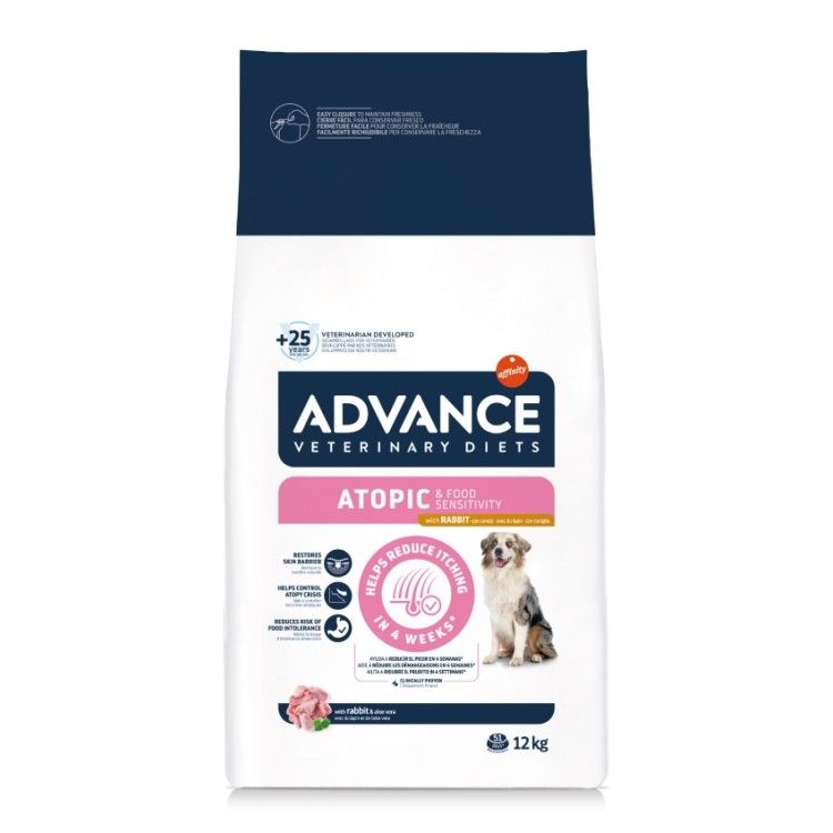 Advance Veterinary Diets Dog Atopic Derma Care No Grain cu Iepure, 12 kg