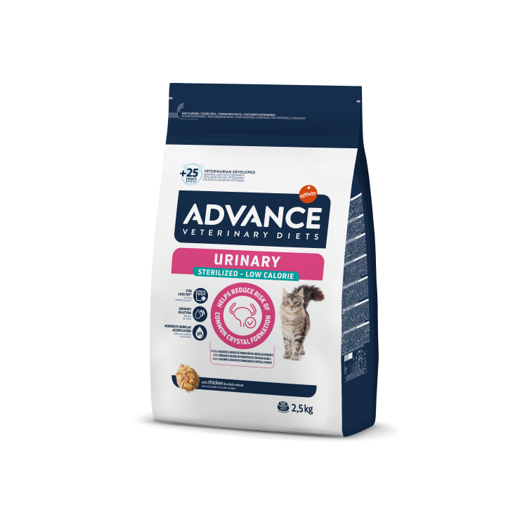 Advance Veterinary Diets Cat Urinary Sterilised Low Calorie, 2.5 kg