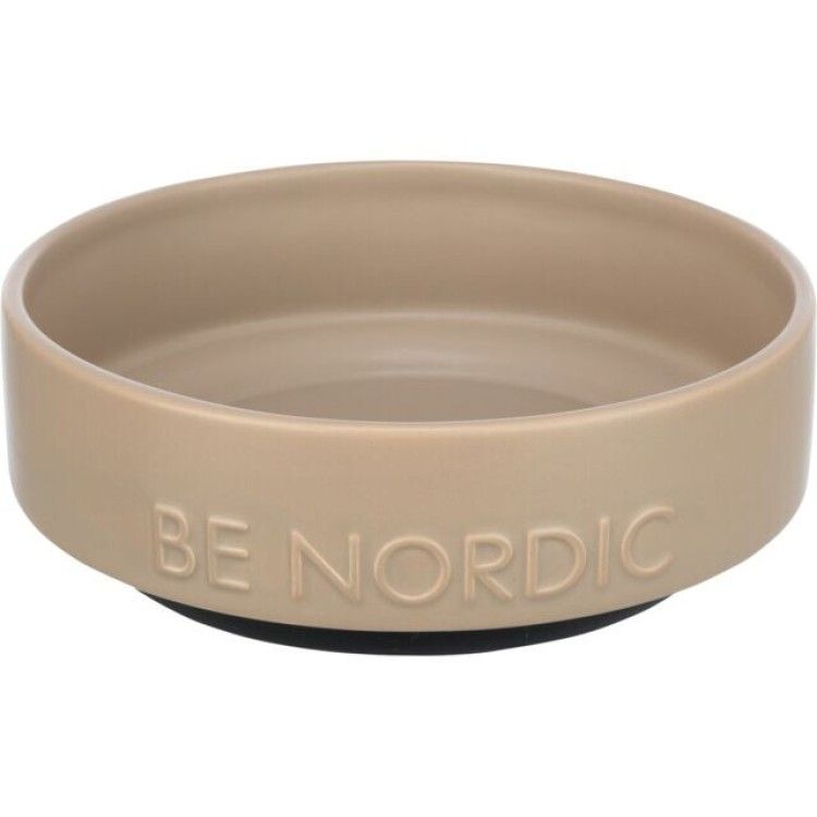 Trixie Bol Ceramic Be Nordic, 0.5 l / ø 16 cm, Taupe, 24526