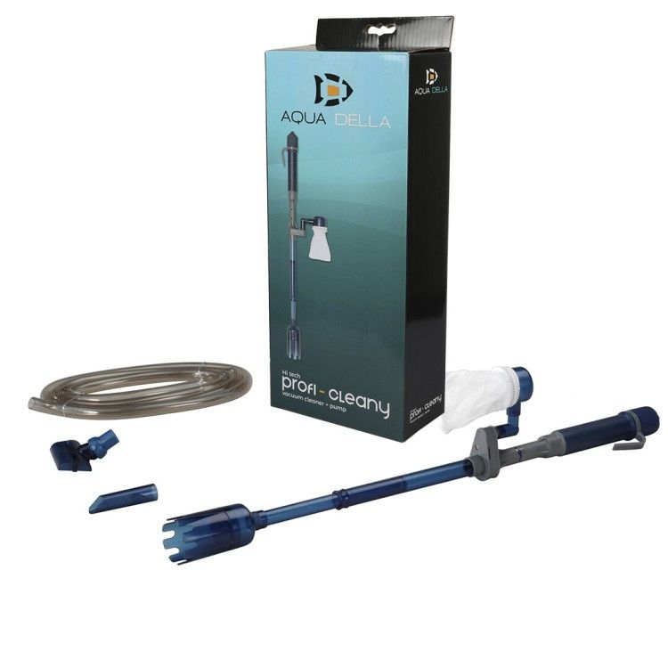Aqua Della, Set Aspirator cu Baterii 4 in 1 pentru Acvariu (Accesorii - Pesti)
