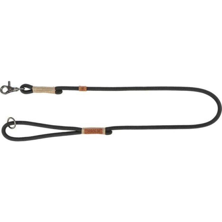 Trixie Lesa Coarda Be Nordic, S - M: 1 m / 8 mm, Negru/Nisipiu, 17205