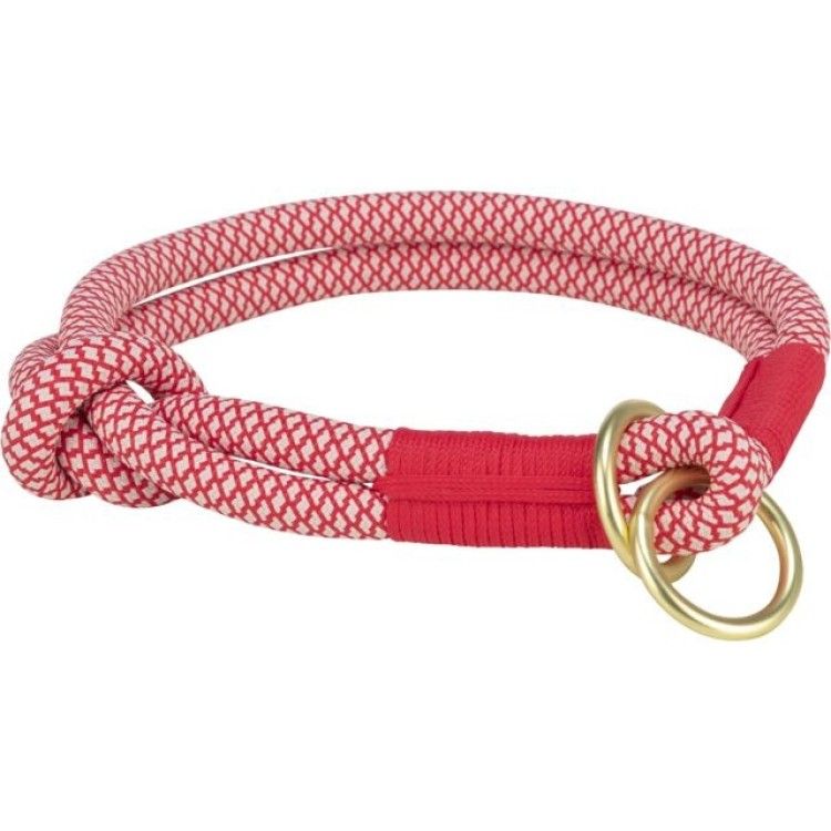Trixie Zgarda Coarda, S - M: 40 cm / 10 mm, Rosu/Crem, 1984503