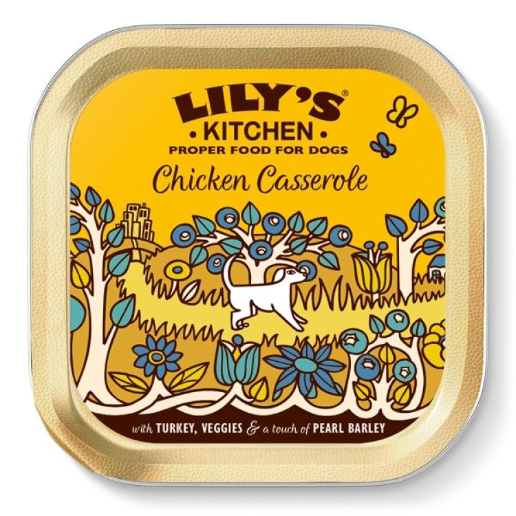 Lily's Kitchen Chicken and Turkey Casserole Tray, 150 g (Hrana Umeda - Caini)