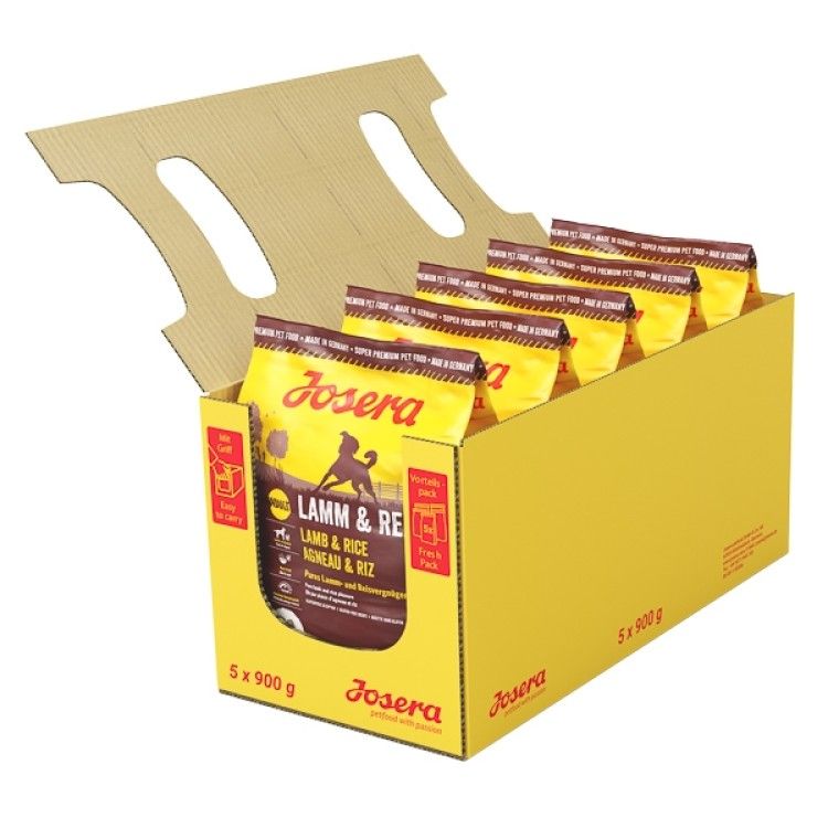 Josera Lamb & Rice, 5x900 g