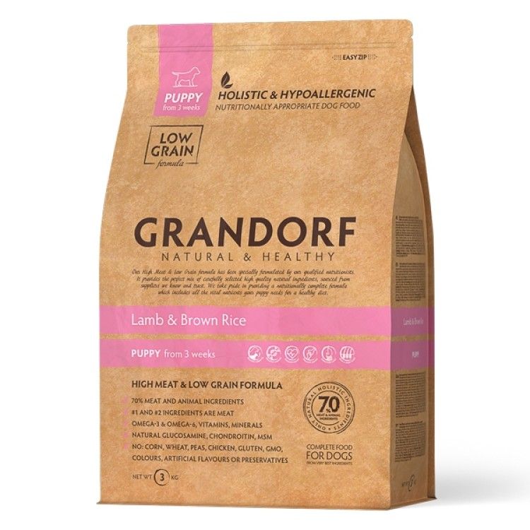 Grandorf Dog, Lamb & Brown Rice, Puppy, 3 kg - punga