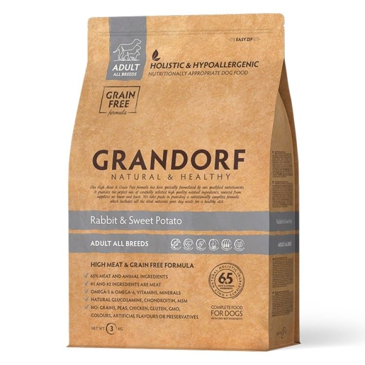 Grandorf Dog, Rabbit & Potato, Adult All Breeds, 3 kg - punga