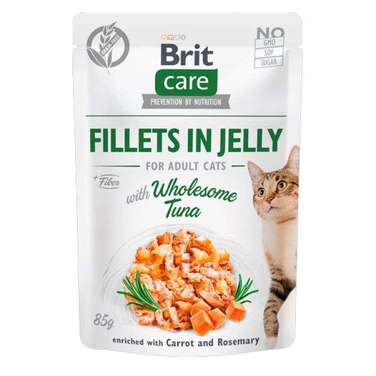 Brit Care Cat Fillets in Jelly with Wholesome Tuna, 85 g