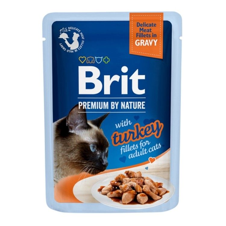 Brit Cat Delicate Turkey in Gravy, 85 g (Hrana Umeda - Pisici)