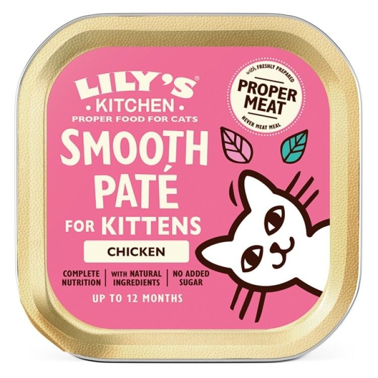 Lily's Kitchen, Smooth Pate for Kittens, Chicken, 85 g (Hrana Umeda - Pisici)