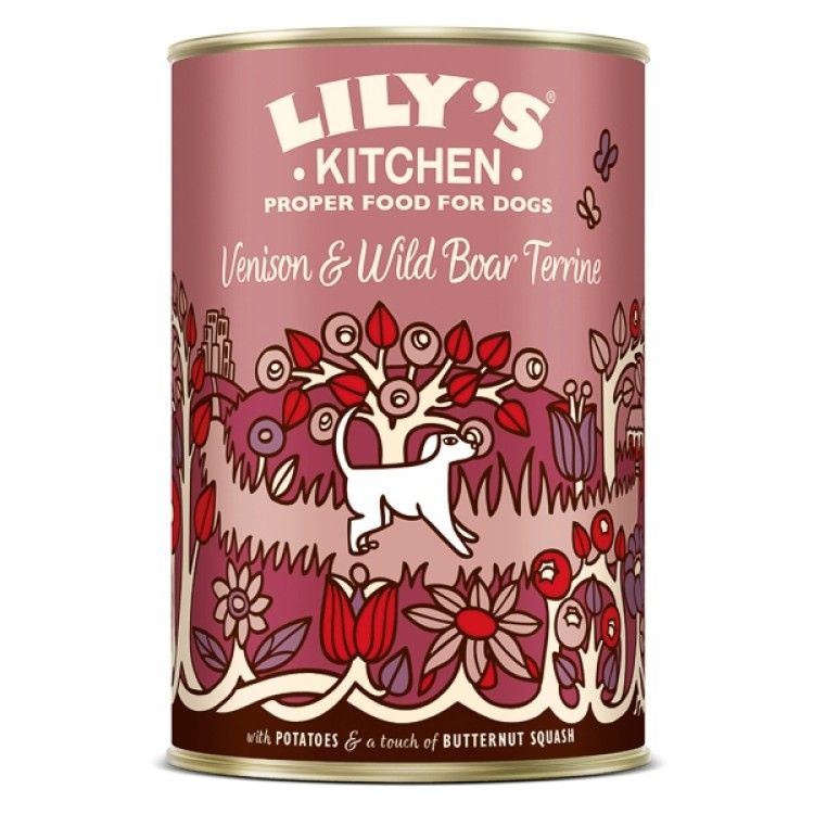 Lily's Kitchen For Dogs Venison & Wild Boar Terrine, 400 g (Hrana Umeda - Caini)