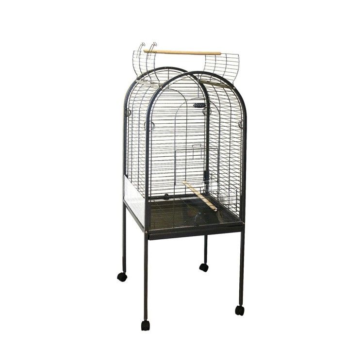 Volier Pentru Papagali Junior Xxlight, 55x55x143 cm, Gri, 498/120 (Custi, colivii, genti transport)