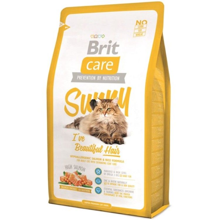 Brit Care Cat Sunny Beautiful Hair, 2 kg