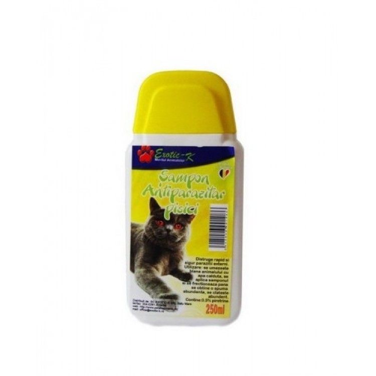 Exotic-K Sampon Antiparazitar Herbal Exo, Pisici, 250 ml (Sampoane)