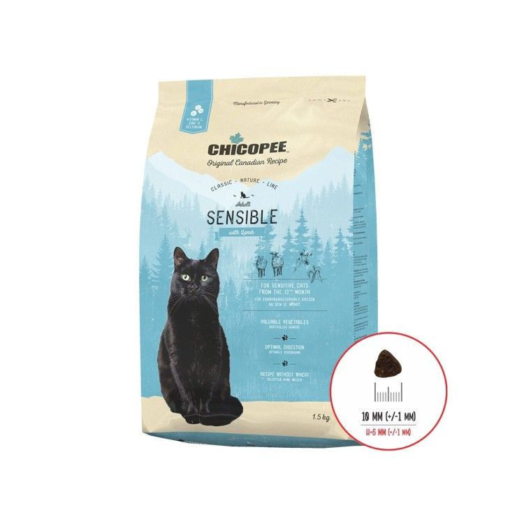 Hrana Uscata Pisici, Chicopee Classic Nature Line, Adult Sensible Lamb, 1.5 kg (Hrana Uscata - Pisici)
